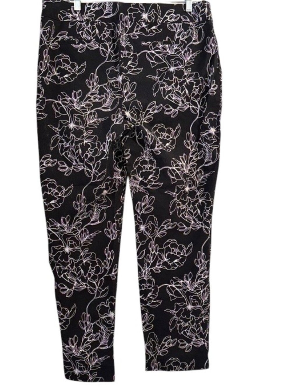 Chico's Brigitte Black & White Basic Slim Ankle Pants - Picture 2 of 4